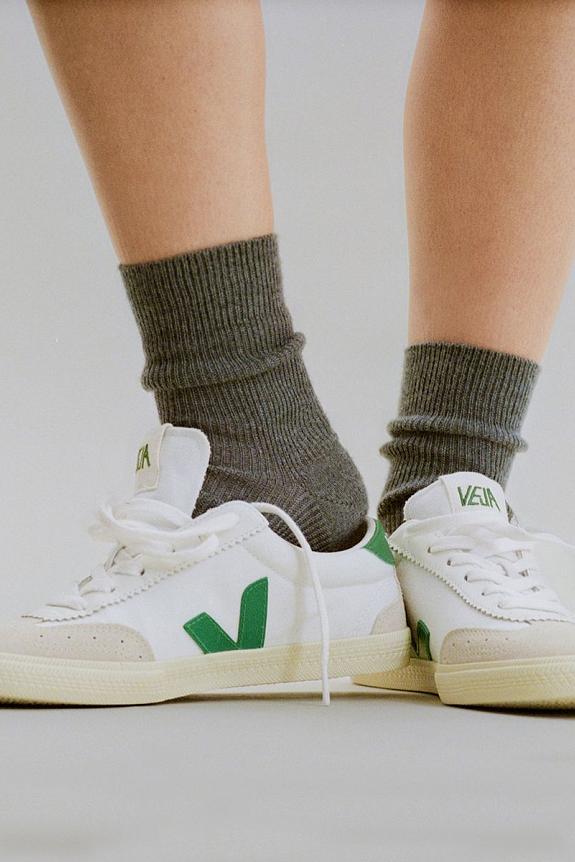 Veja Volley Canvas White Emerald